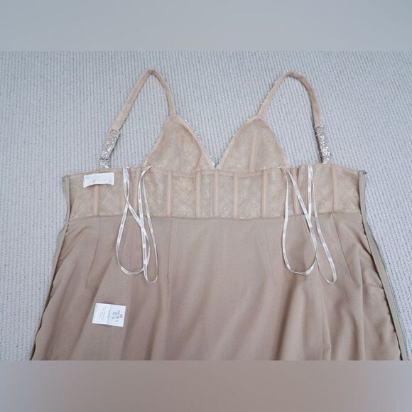 NWOT Bronx and Banco Allegra Silver Sequin Maxi Dress Gown, size XS, S &M - Picture 11 of 11